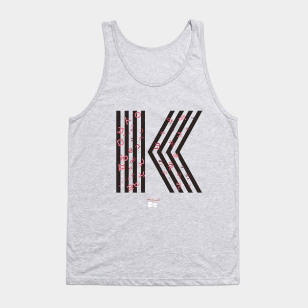 Korean alphabet with K Tank Top by Ode to cello